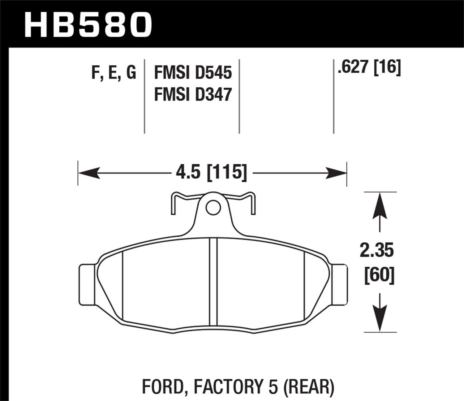 HPS 5.0 Disc Brake Pad