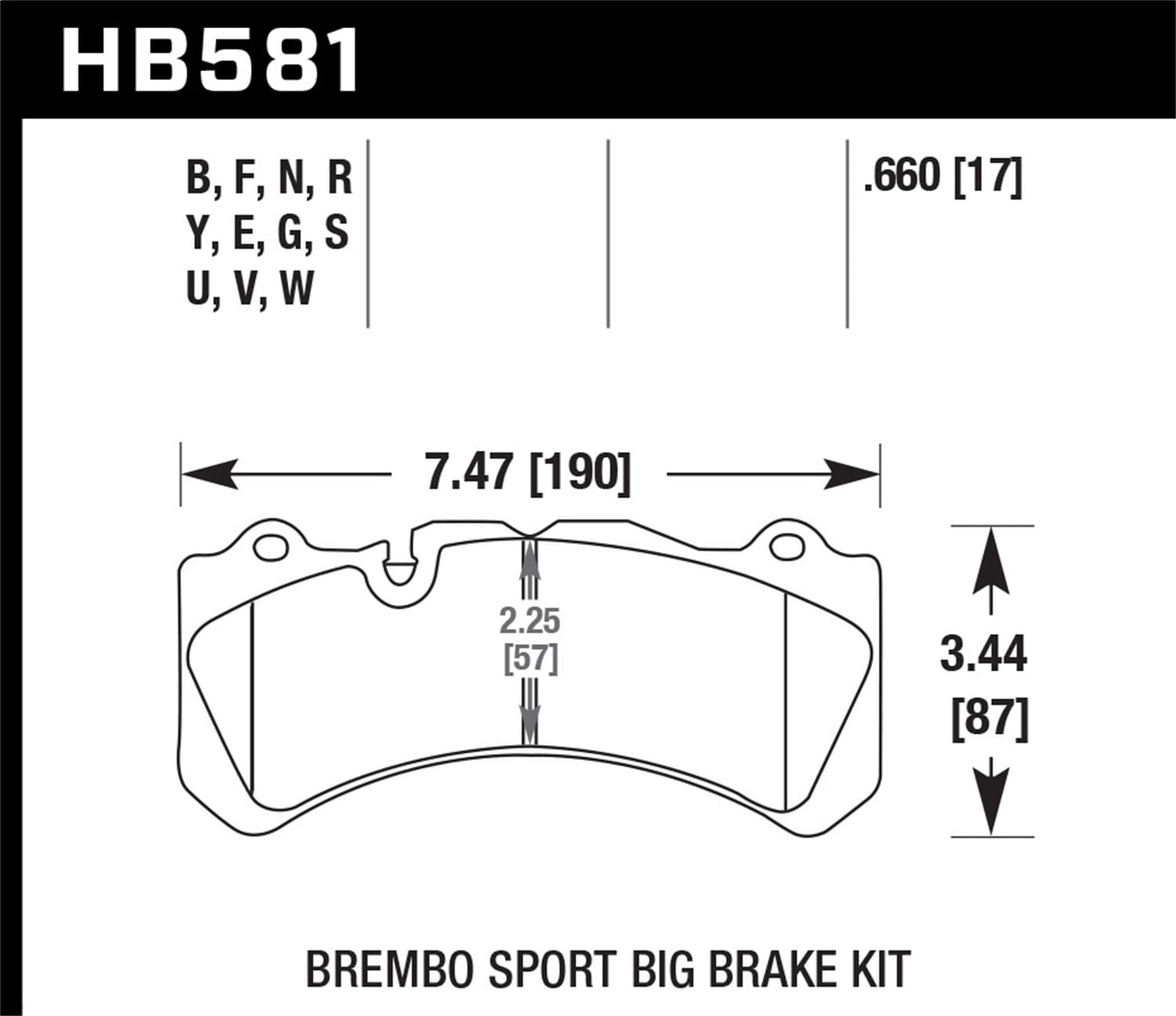 HPS 5.0 Disc Brake Pad