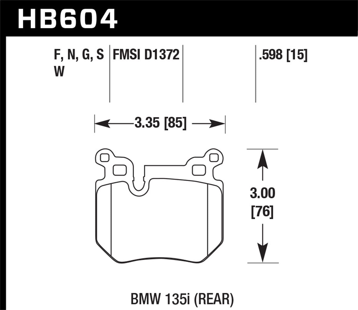 HPS 5.0 Disc Brake Pad