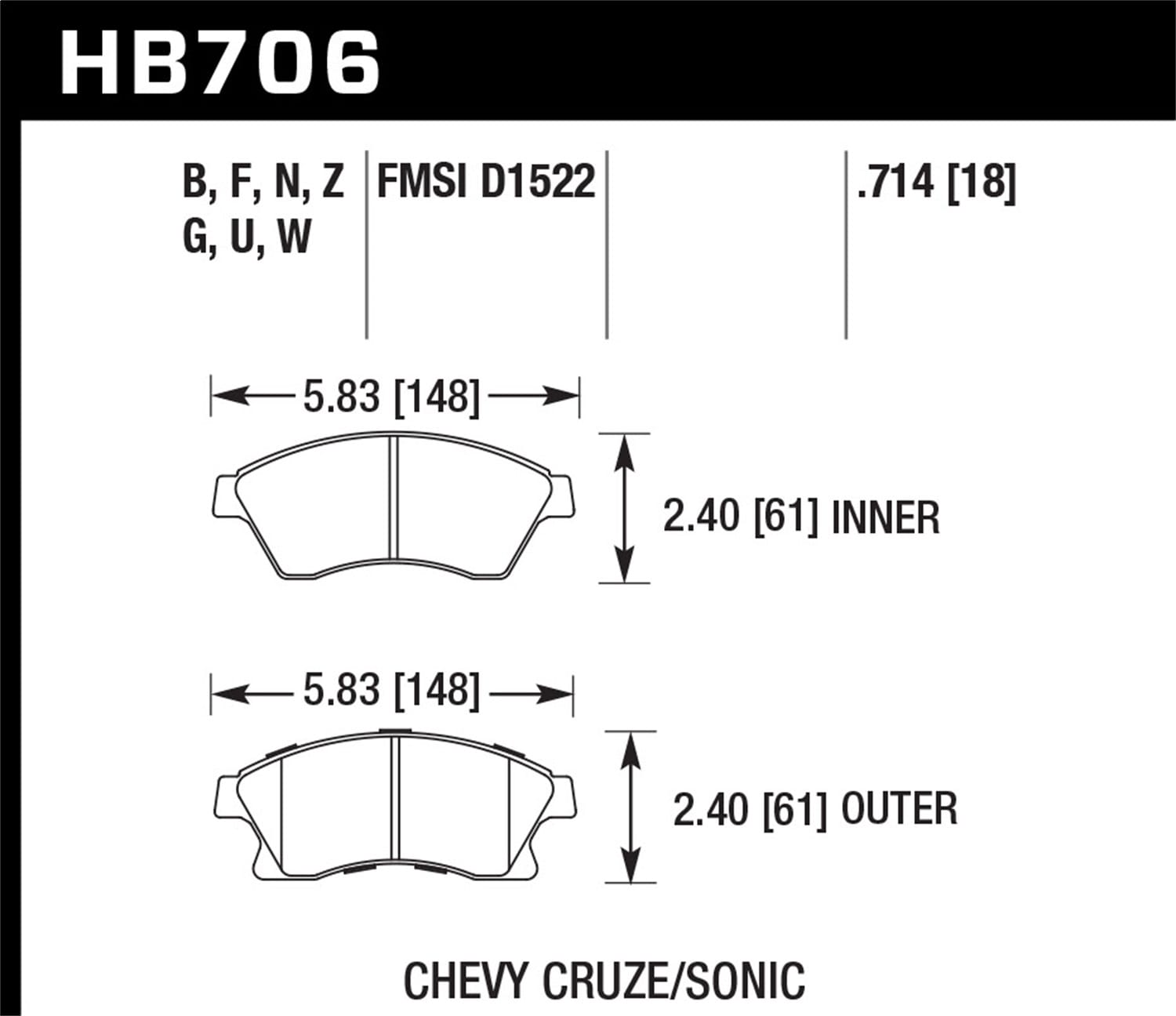 HPS 5.0 Disc Brake Pad