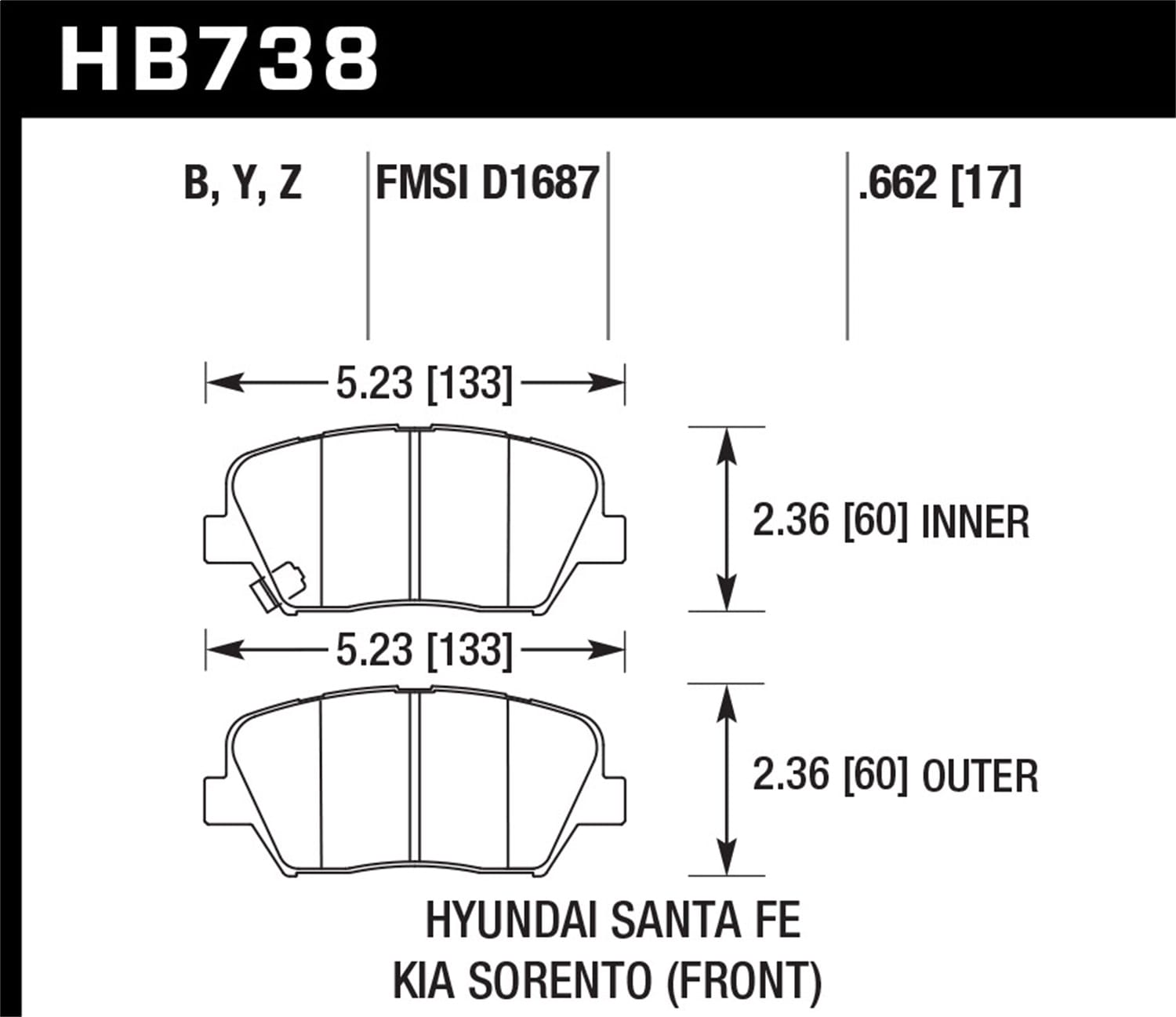 HPS 5.0 Disc Brake Pad