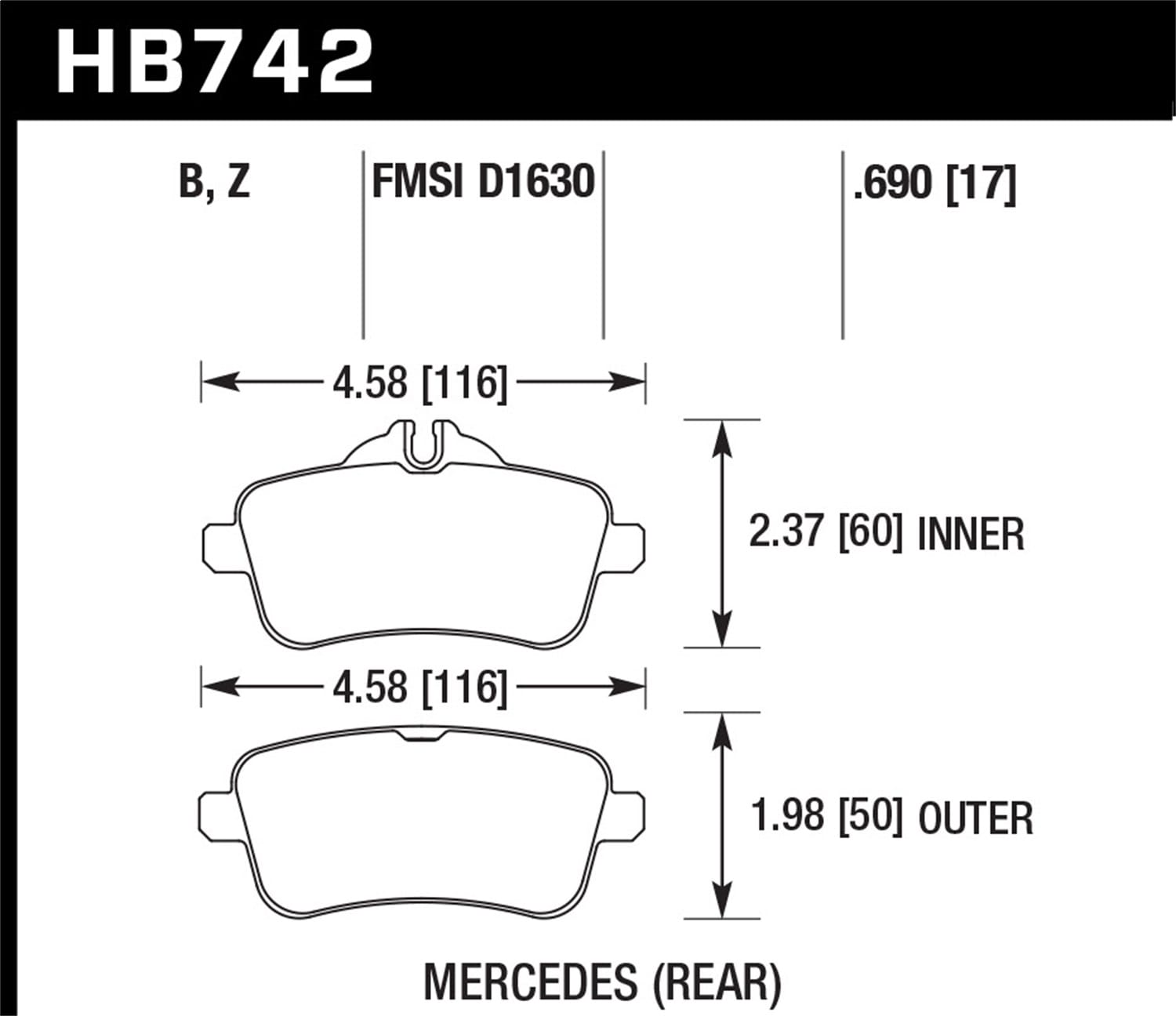 HPS 5.0 Disc Brake Pad
