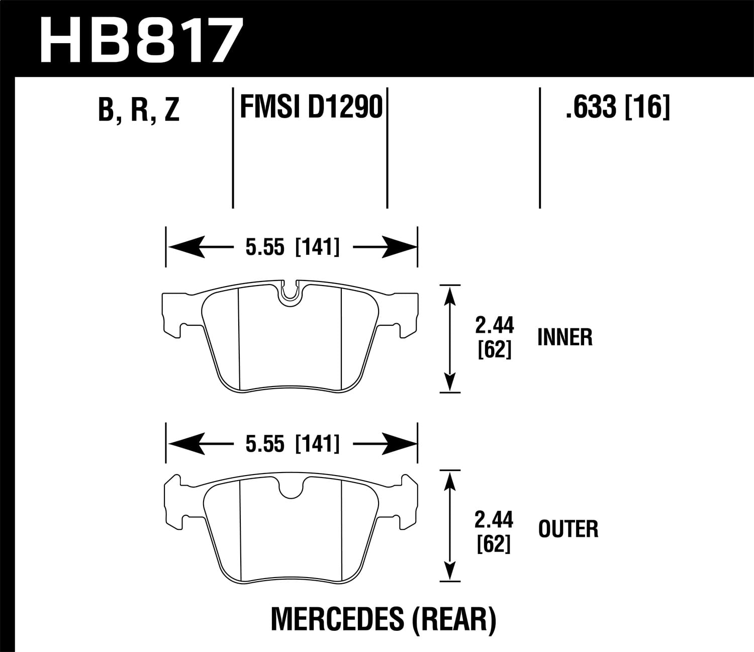 HPS 5.0 Disc Brake Pad