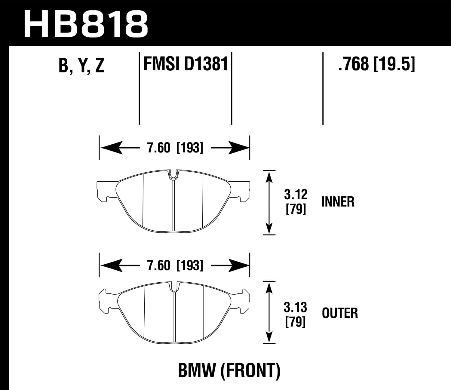 HPS 5.0 Disc Brake Pad