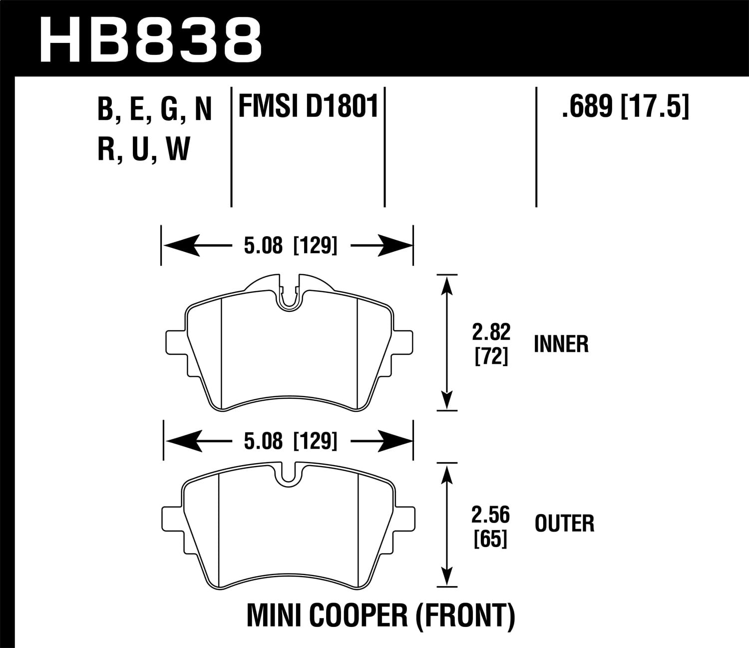 HPS 5.0 Disc Brake Pad