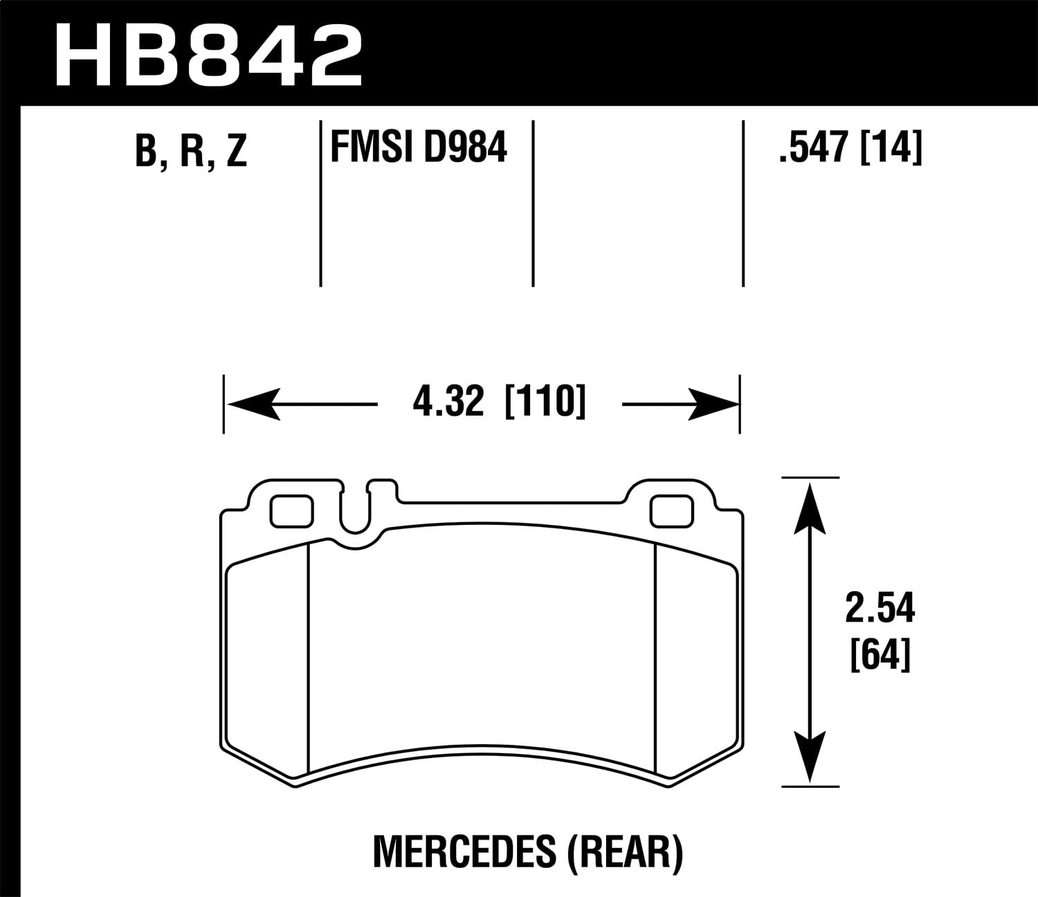 HPS 5.0 Disc Brake Pad