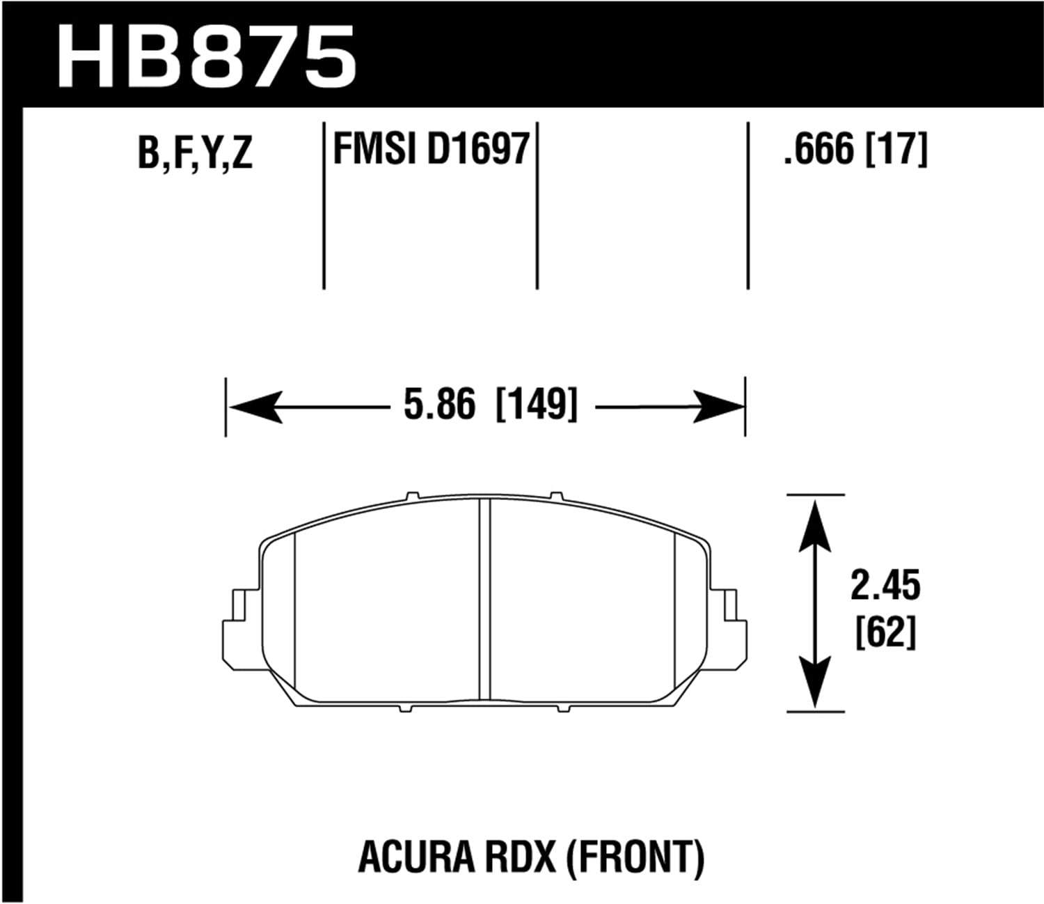 HPS 5.0 Disc Brake Pad