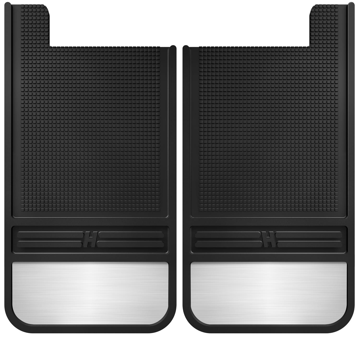 MudDog Mud Flaps-Rubber Rear Mud Flaps-12IN w/Weight