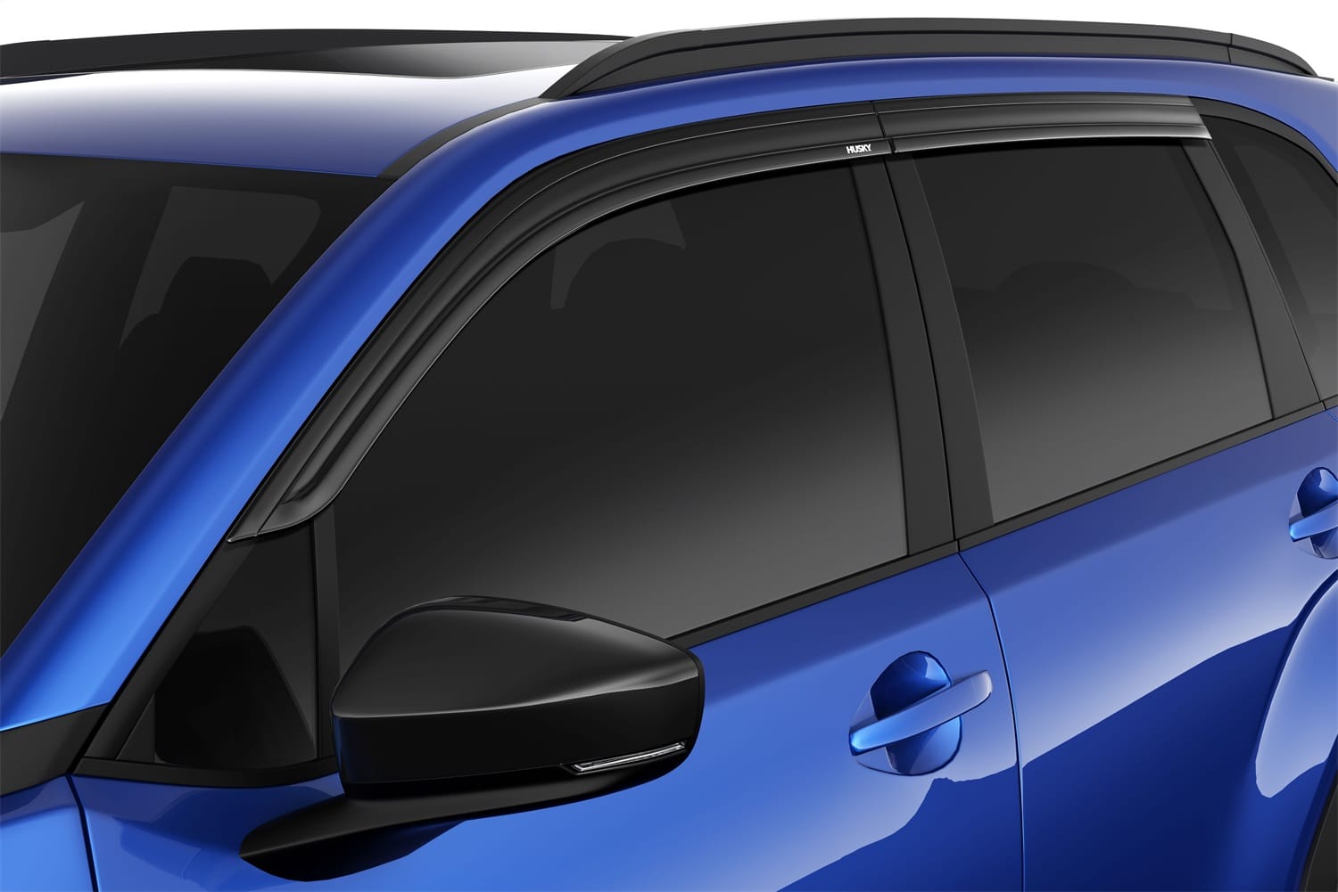 Low Profile Ventvisor Deflector; Smoke; Outside Mount; 4 pc.