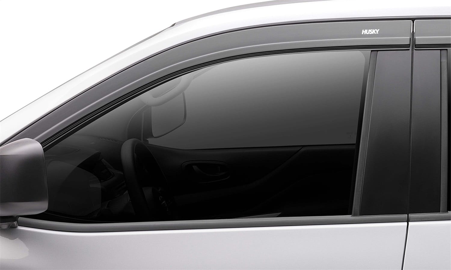 Low Profile Ventvisor Deflector; Smoke; Outside Mount; 4 pc.