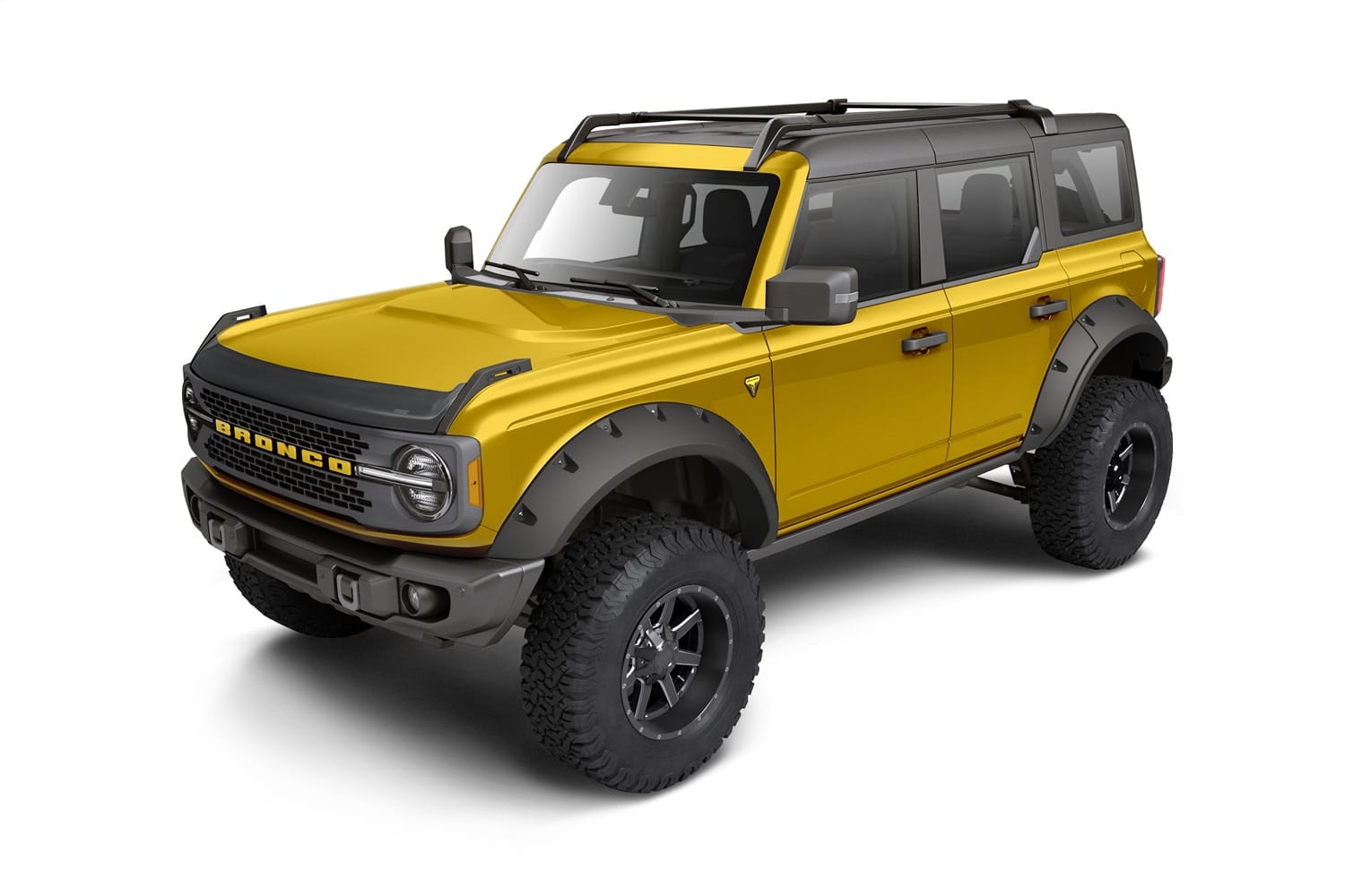Aeroskin Hood Protector; Matte Black Low Profile