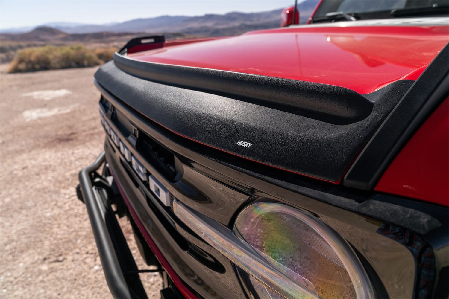 Aeroskin II Hood Protector; Matte Black Low Profile