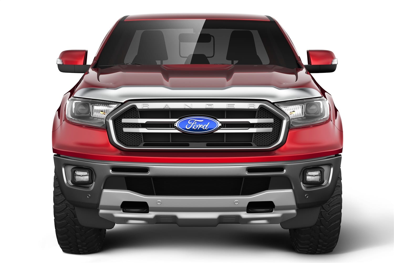 Aeroskin Hood Protector; Chrome