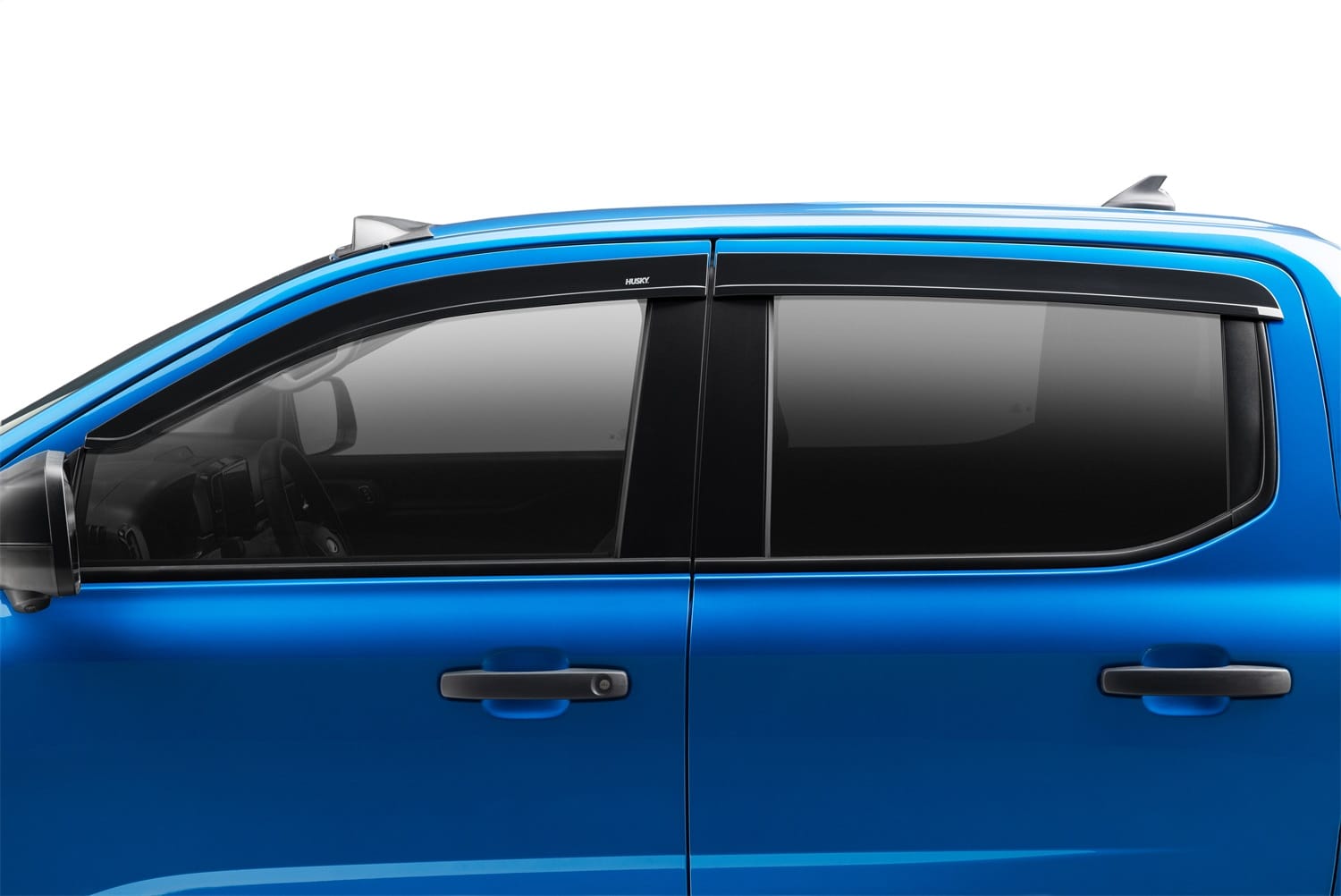 Low Profile Ventvisor Deflector; Smoke; Outside Mount; 4 pc.