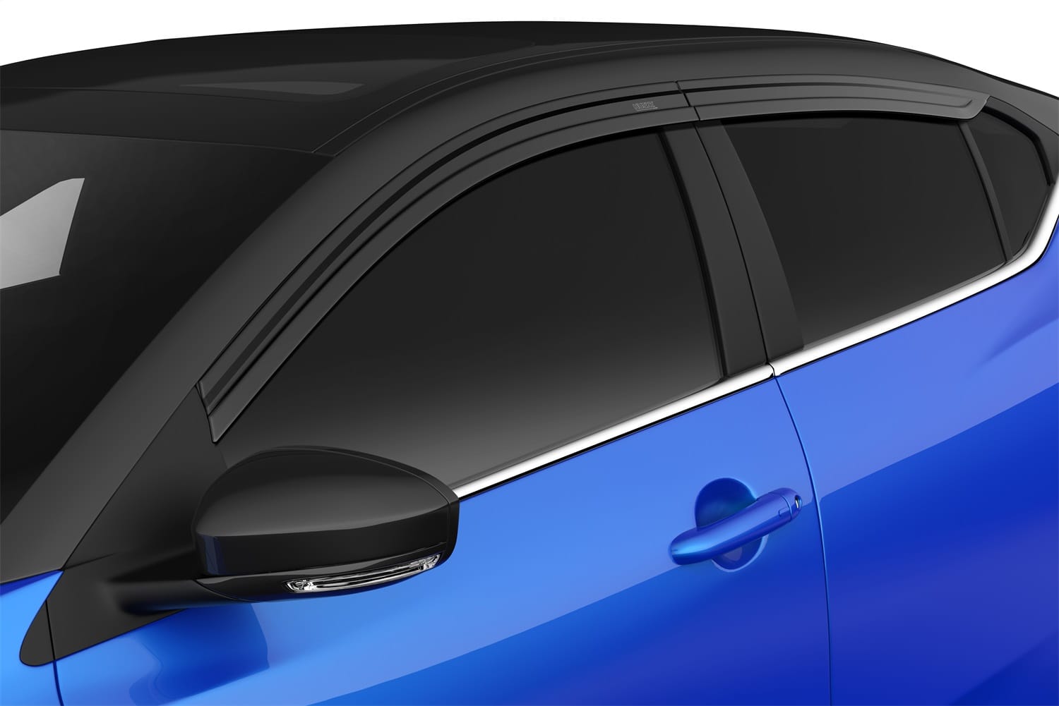 Low Profile Ventvisor Deflector; Smoke; Outside Mount; 4 pc.