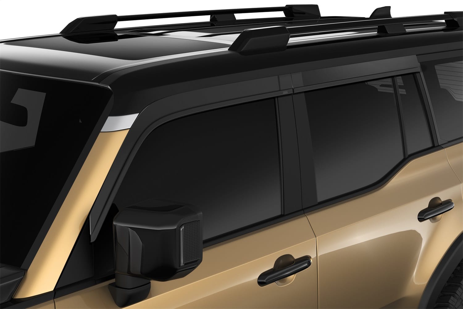 Low Profile Ventvisor Deflector; Smoke; Outside Mount; 4 pc.