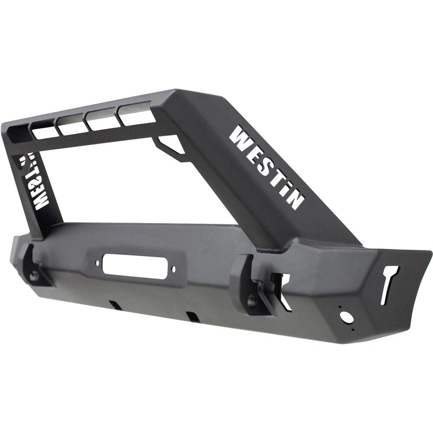 WJ2 Stubby Front Bumper w/LED Light Bar Mount