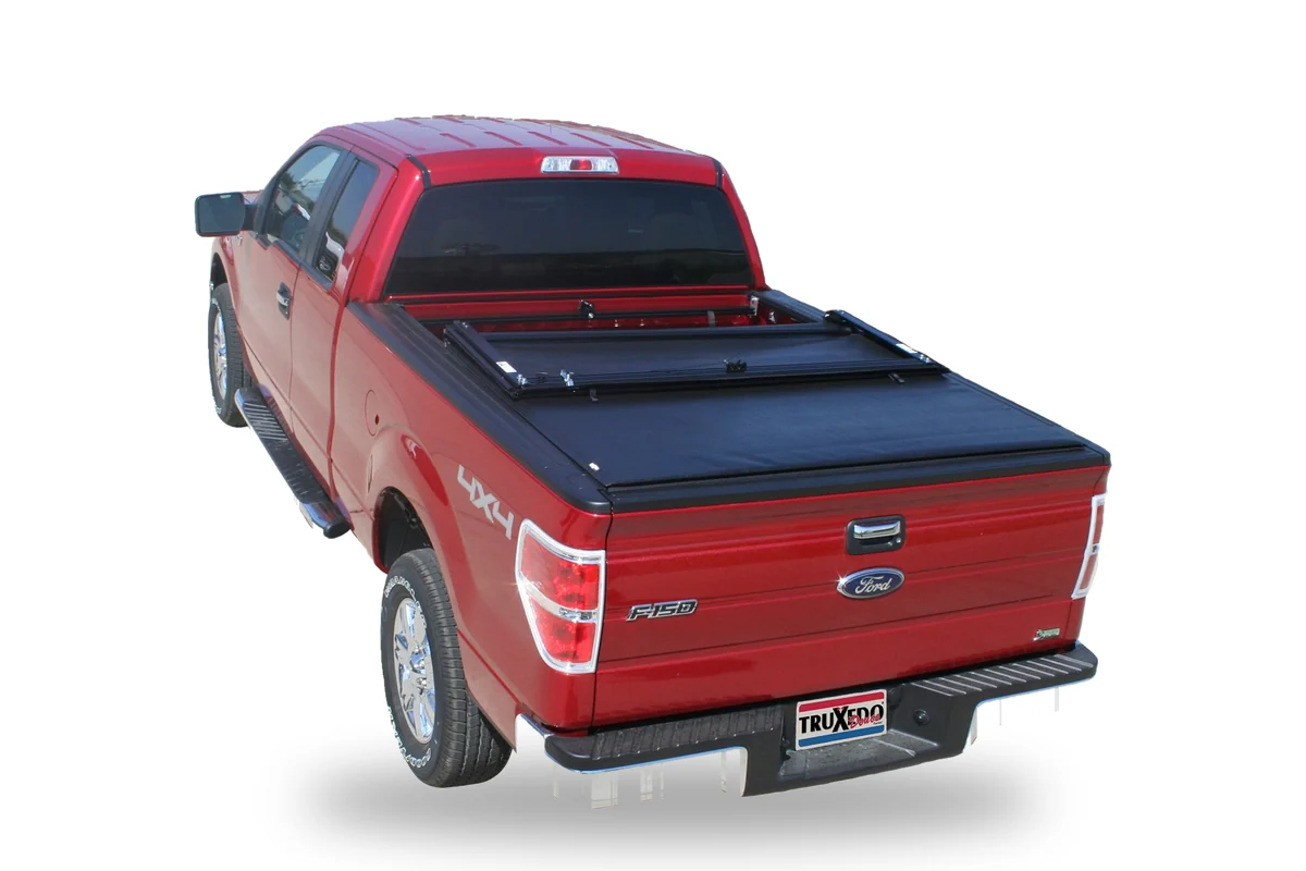 Ford F-150 with a TruXedo folding tonneau cover fitted